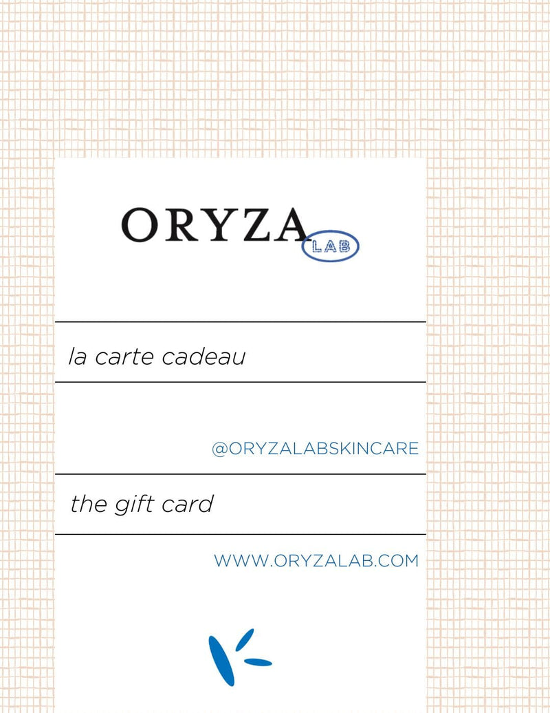 Carte Cadeau Oryza Lab